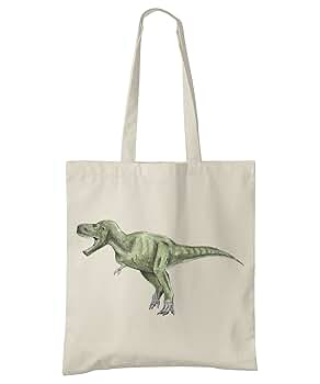 Amazon | 恐竜 イラスト 天然コットン トートバッグ 好きな種を